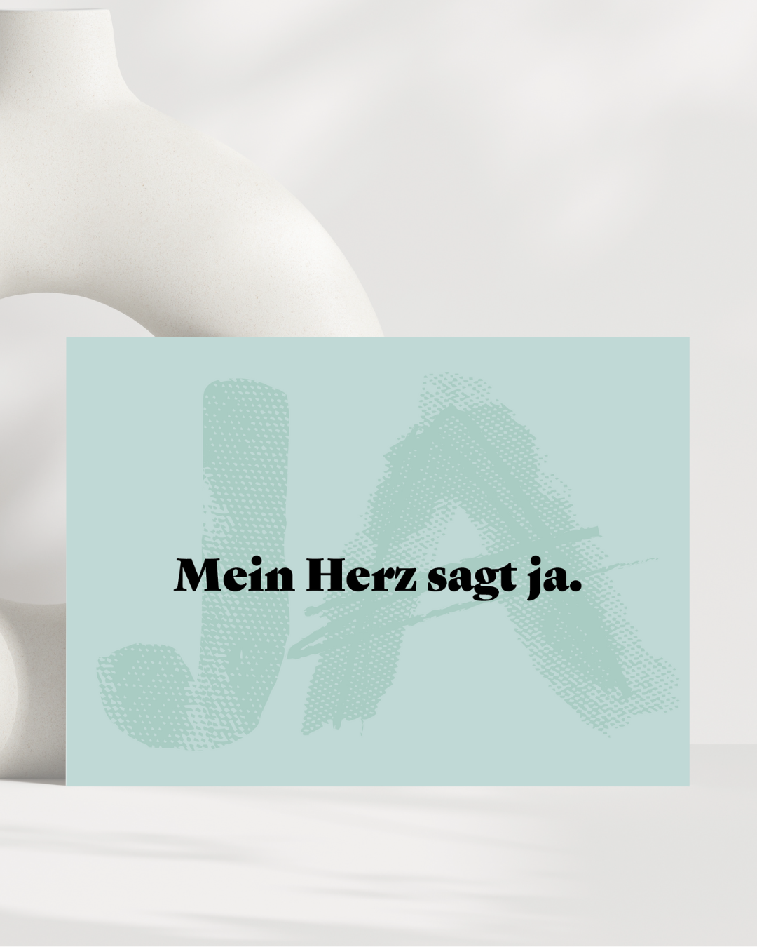 Postkarte "Mein Herz sagt ja."