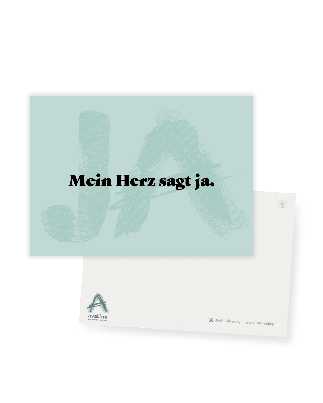 Postkarte "Mein Herz sagt ja."