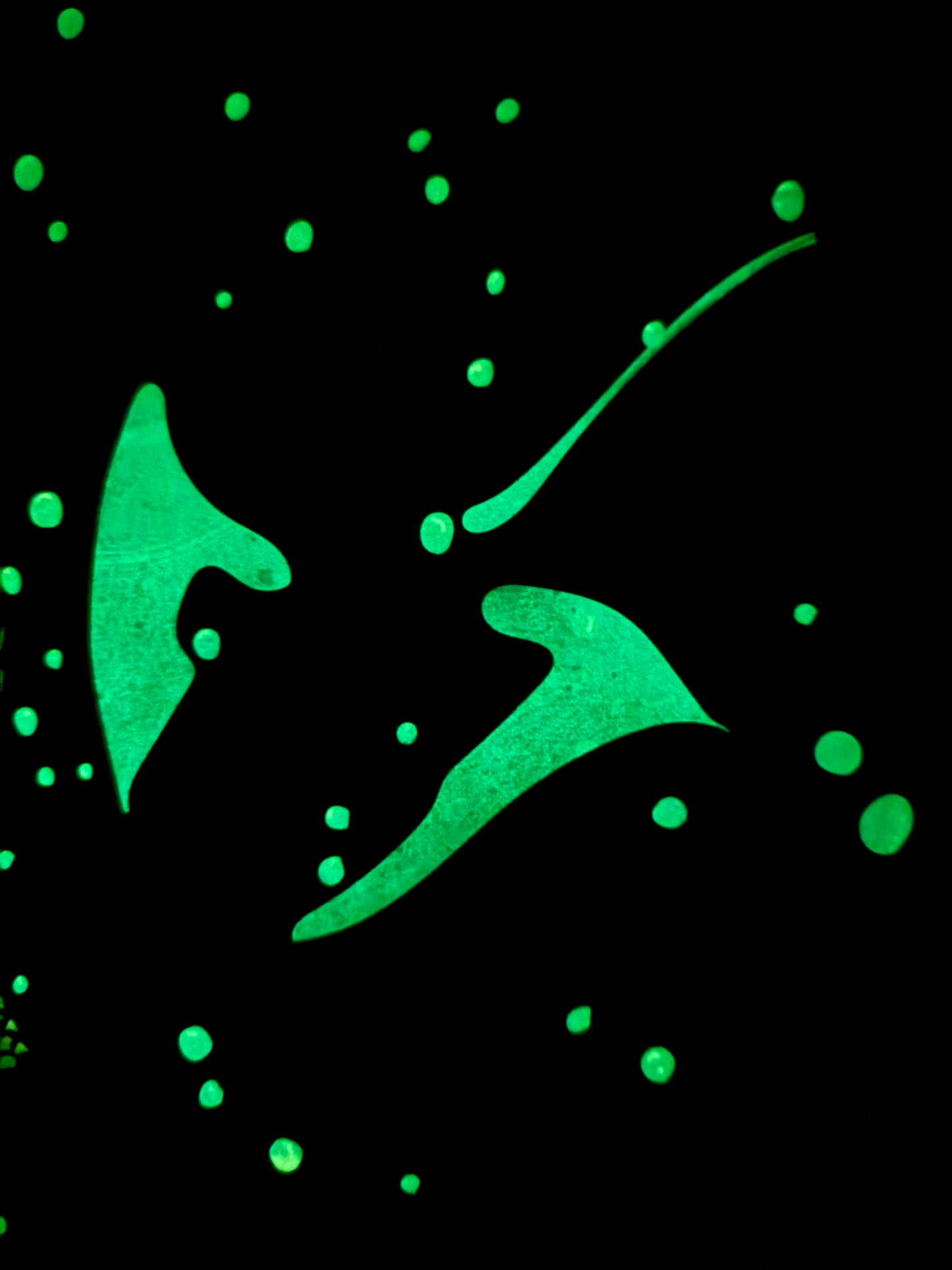 Poster DIN A3 mit Nachtleuchtfarbe "Unterwasserwelt"