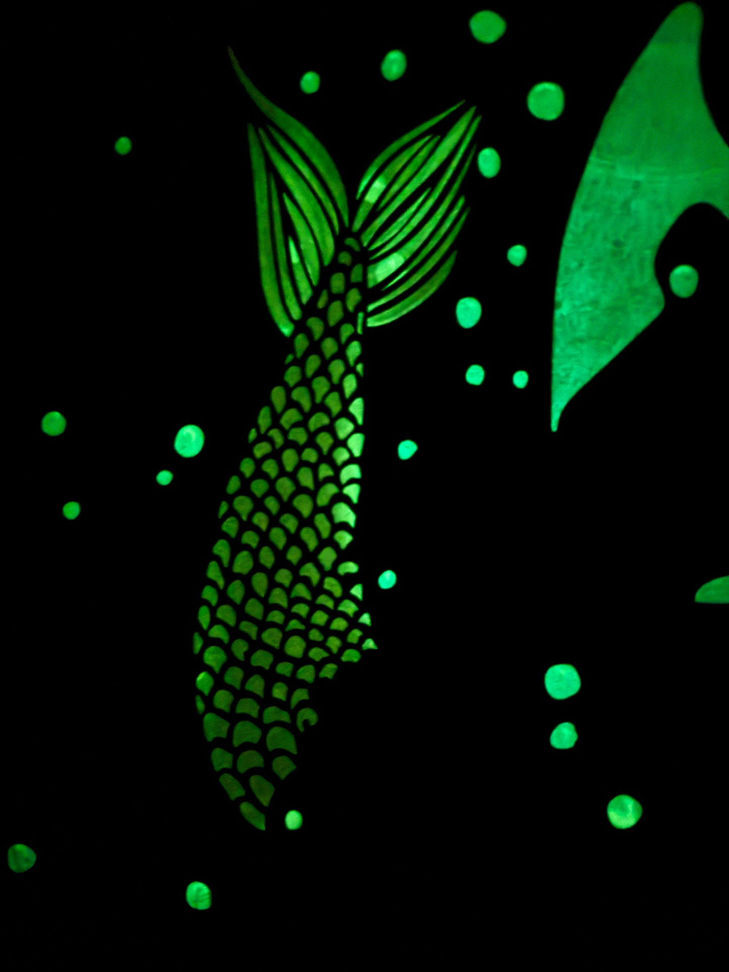 Poster DIN A3 mit Nachtleuchtfarbe "Unterwasserwelt"