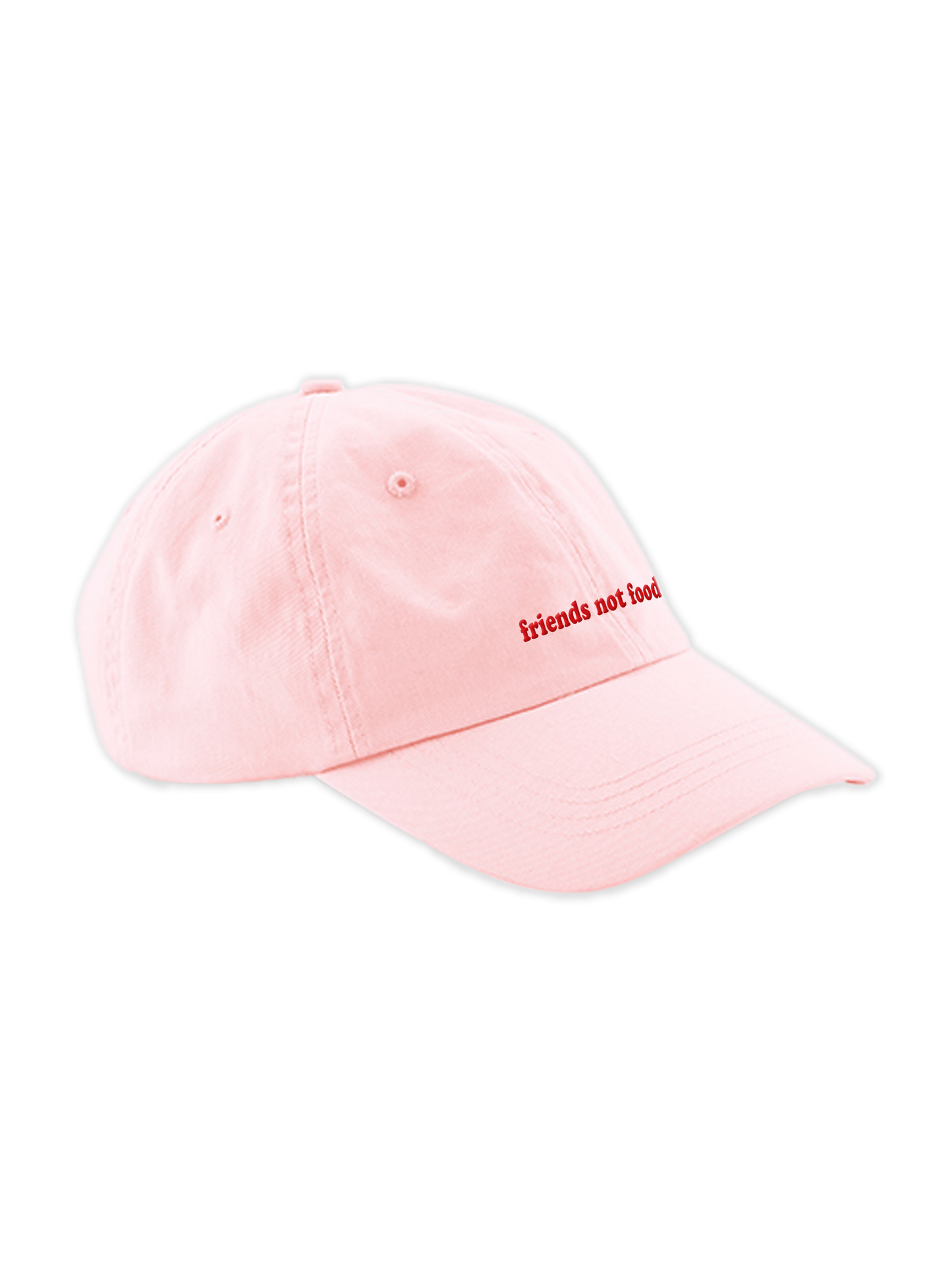 Cap "friends not food" pink