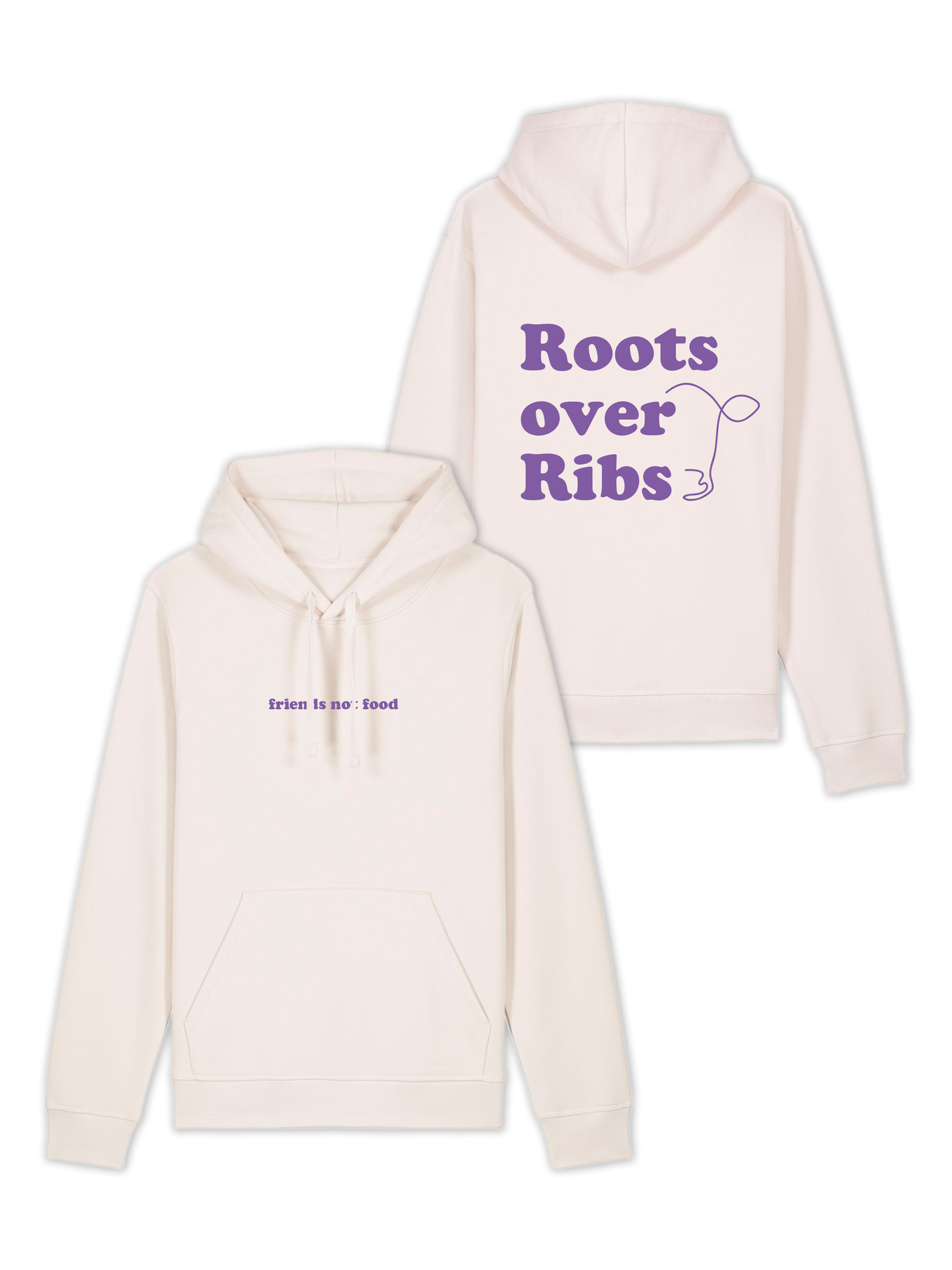 Hoodie "Roots over Ribs" unisex