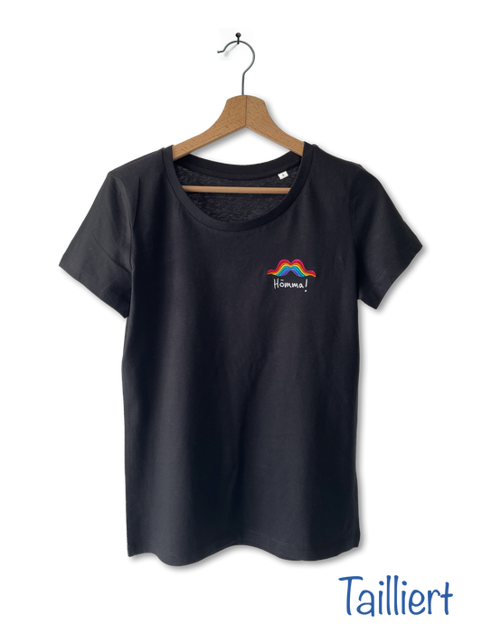 Hömma Shirt tailliert schwarz