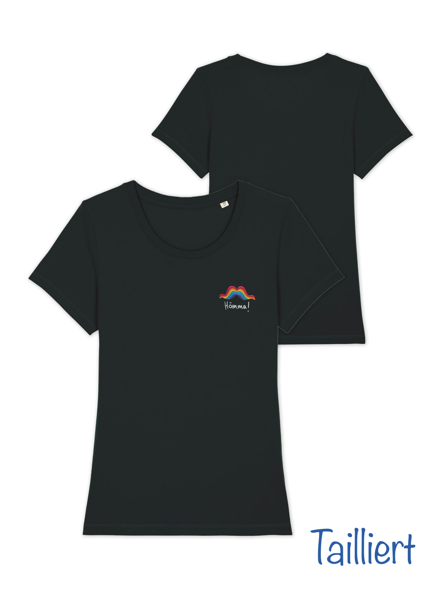 Hömma Shirt tailliert schwarz