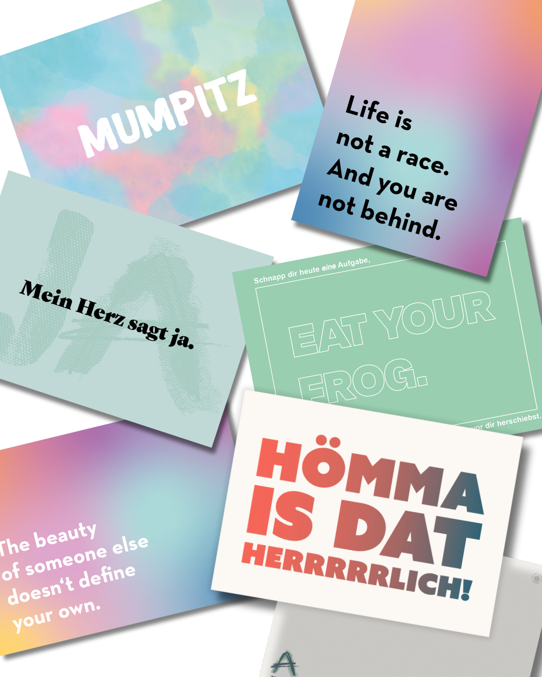 Postkarten 6er Set "Statement Mix"