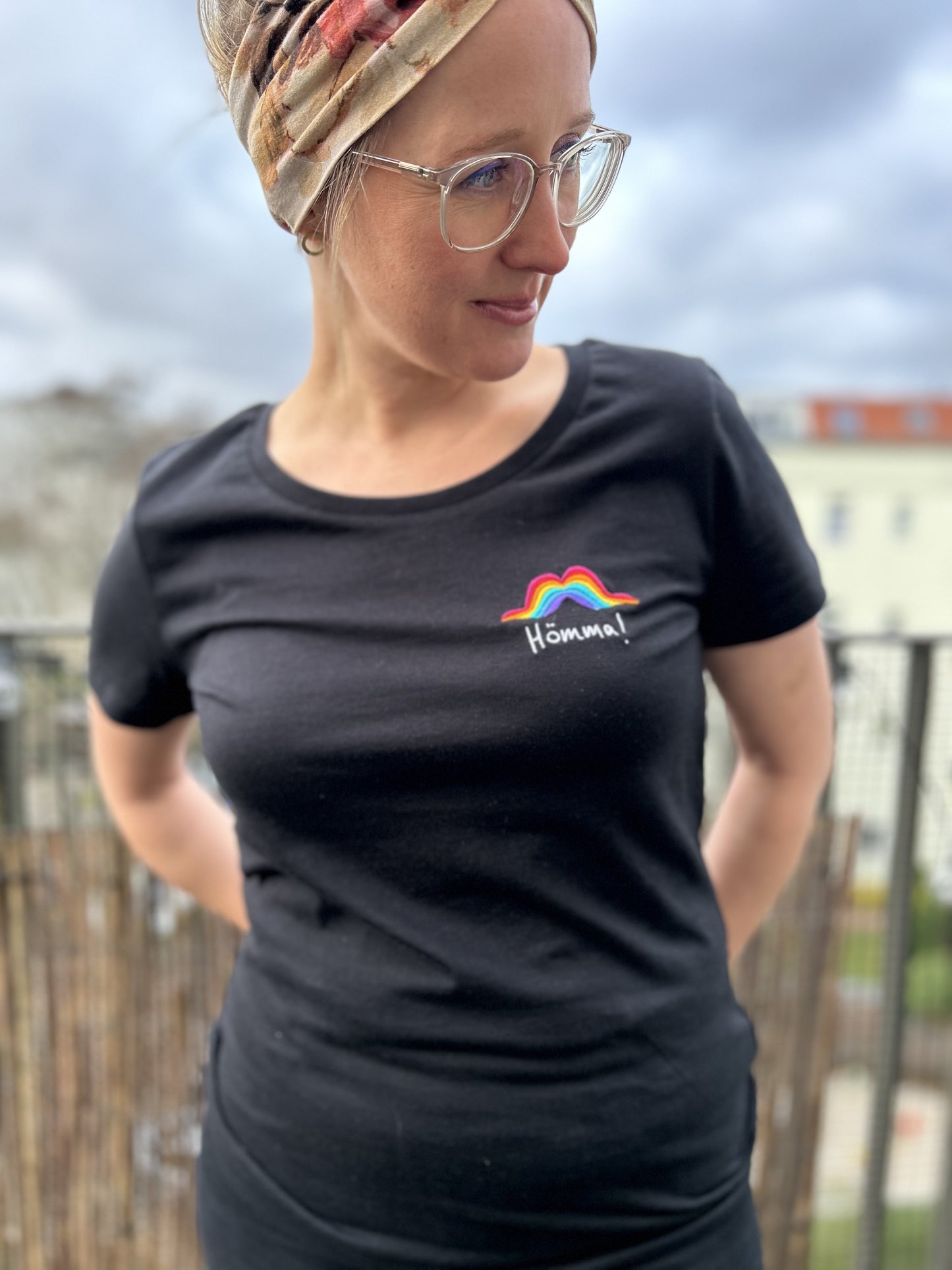 Hömma Shirt tailliert schwarz