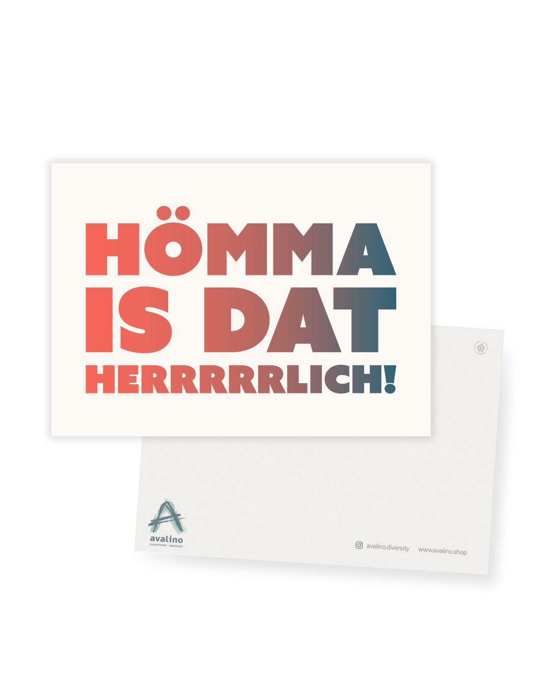 Postkarte "Hömma is dat herrrrlich"