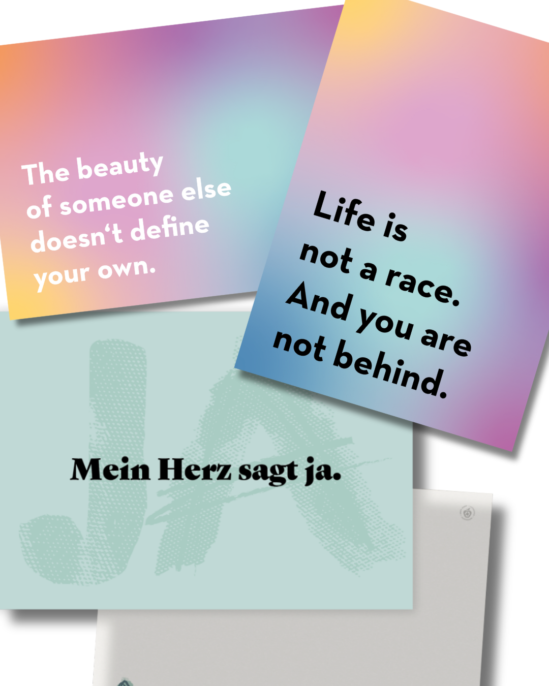 Postkarten 3er Set "Statement Mix"