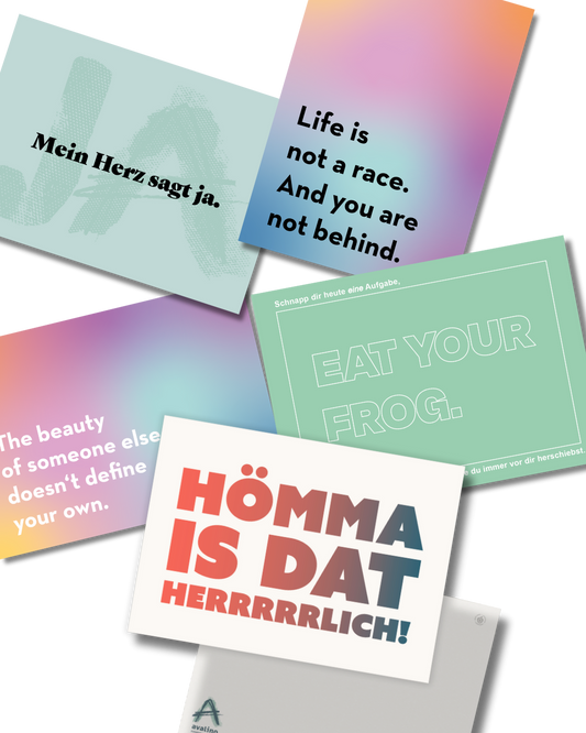 Postkarten 5er Set "Statement Mix"