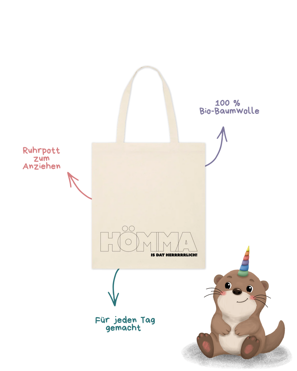 Baumwolltasche "Hömma" Outlines
