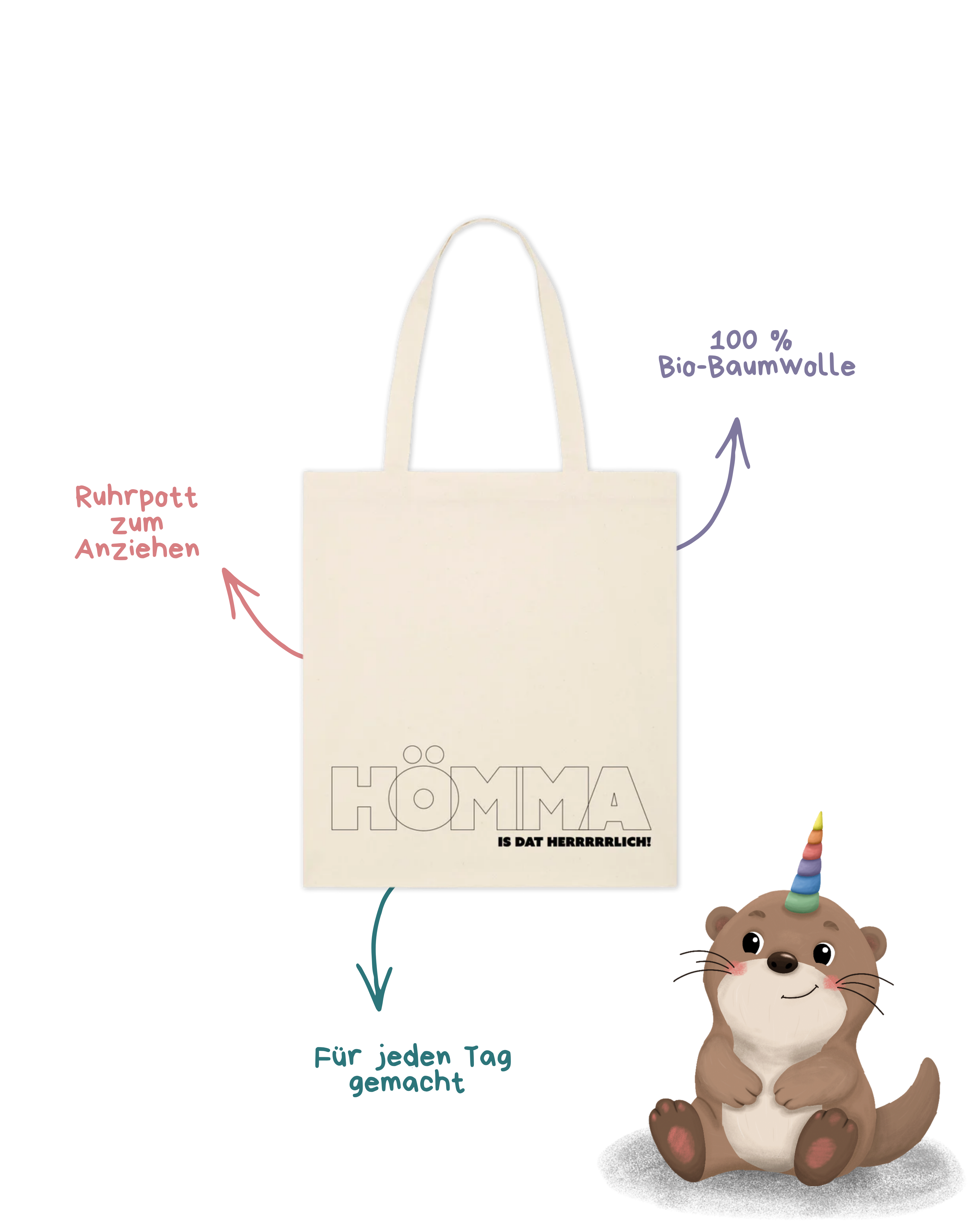 Baumwolltasche "Hömma" Outlines