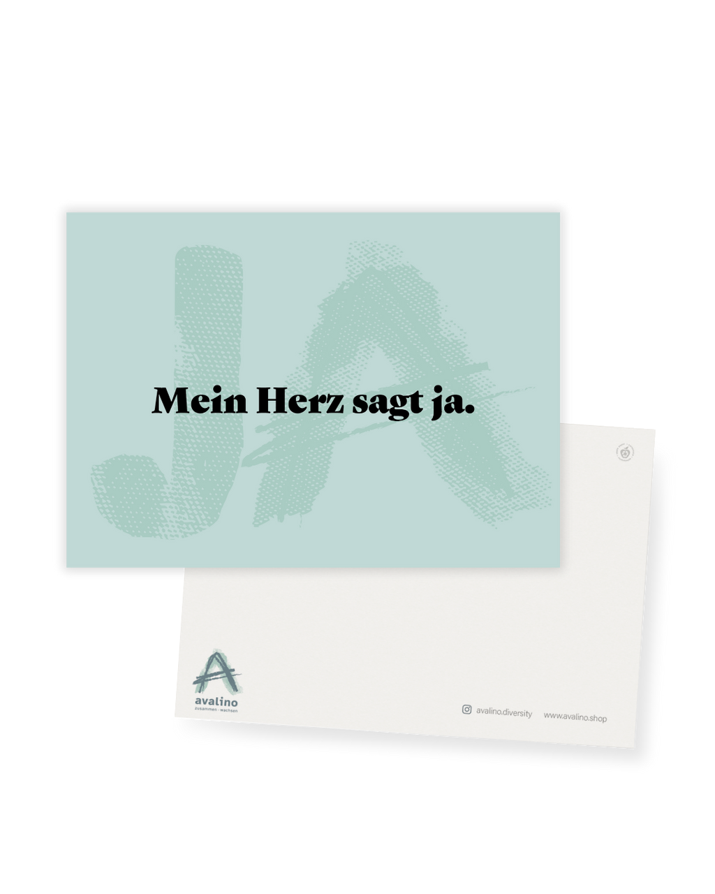 Postkarte "Mein Herz sagt ja."