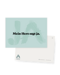 Postkarte "Mein Herz sagt ja."