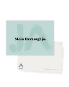 Postkarte "Mein Herz sagt ja."