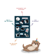 Affirmation-Stickerbogen "Tiere"