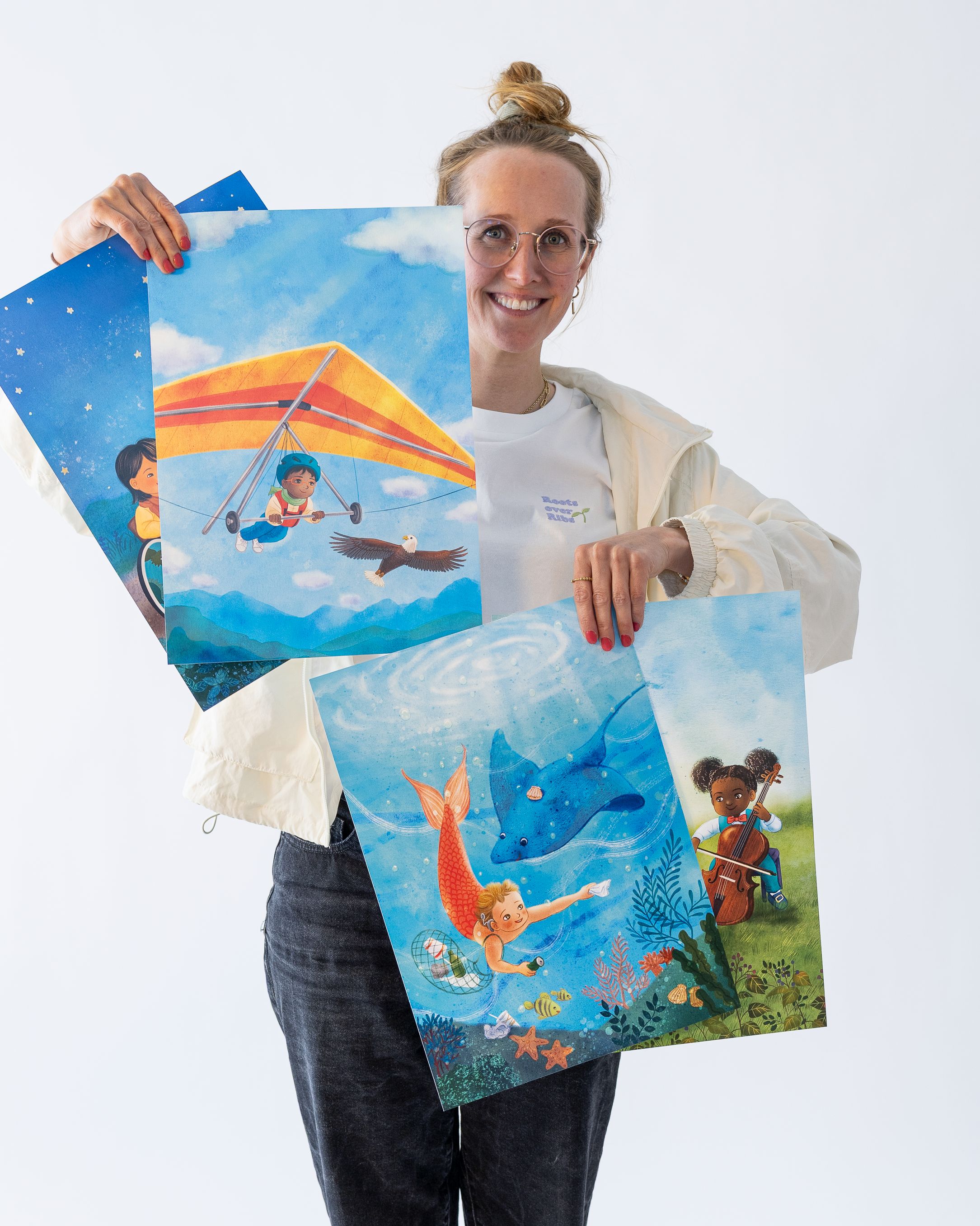 Posterset DIN A3 mit Nachtleuchtfarbe