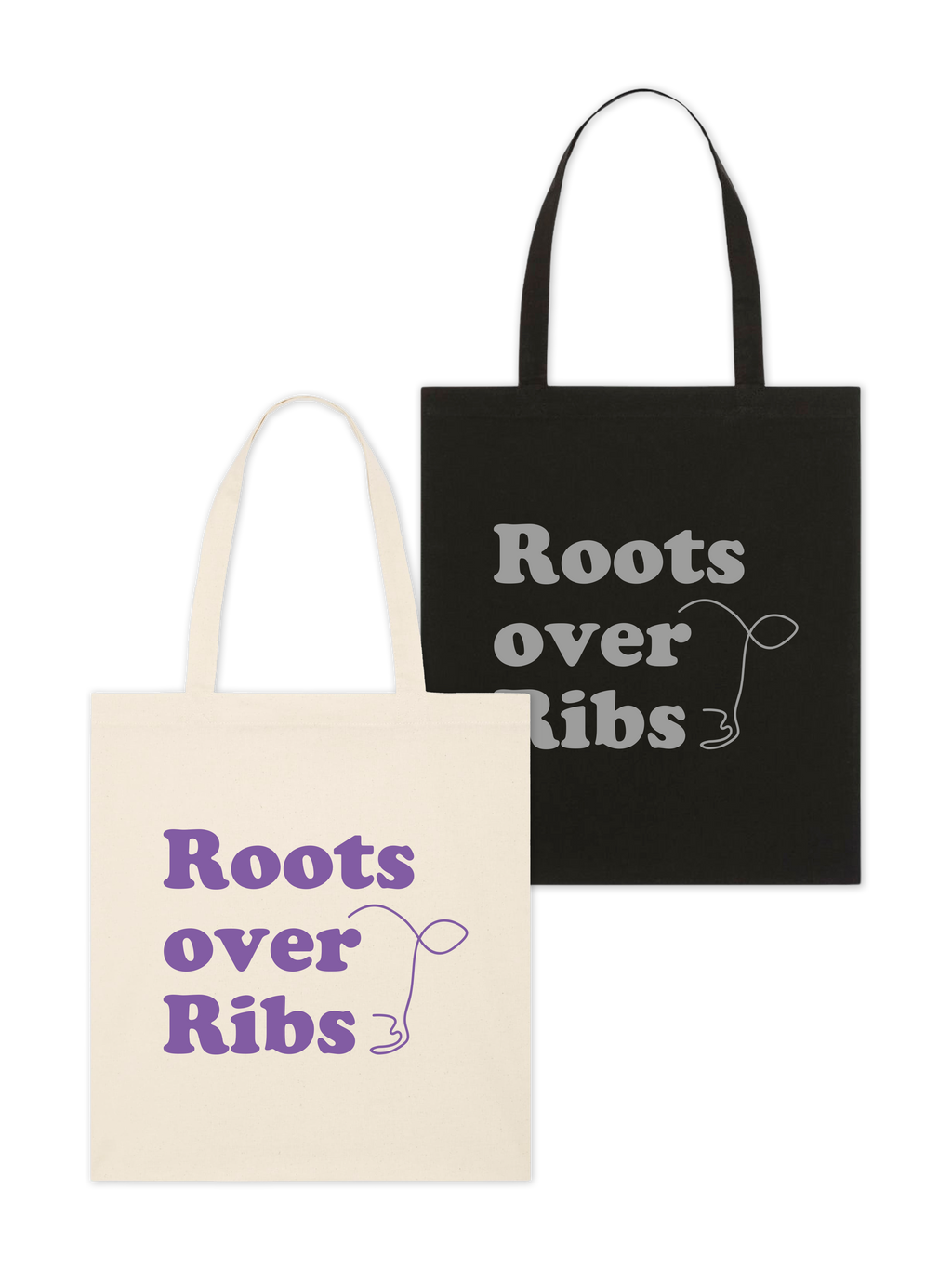 Baumwolltasche "Roots over Ribs"