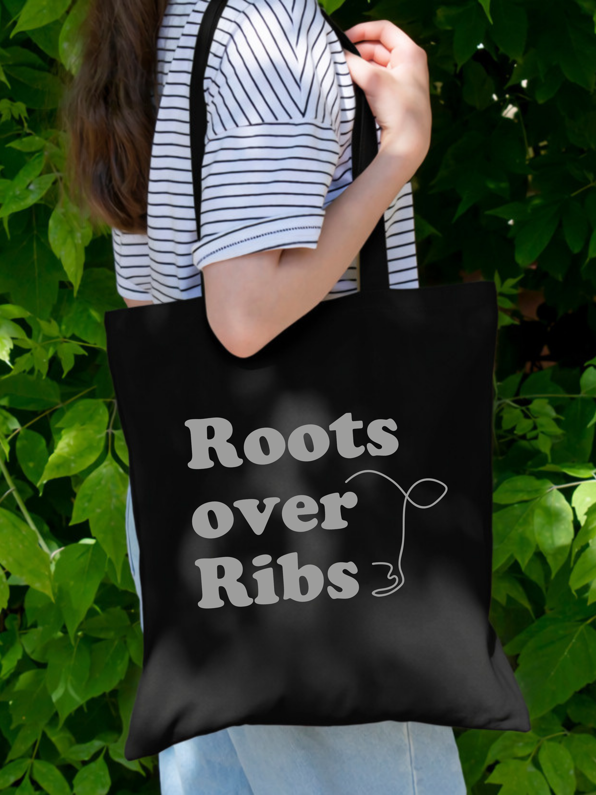 Baumwolltasche "Roots over Ribs"