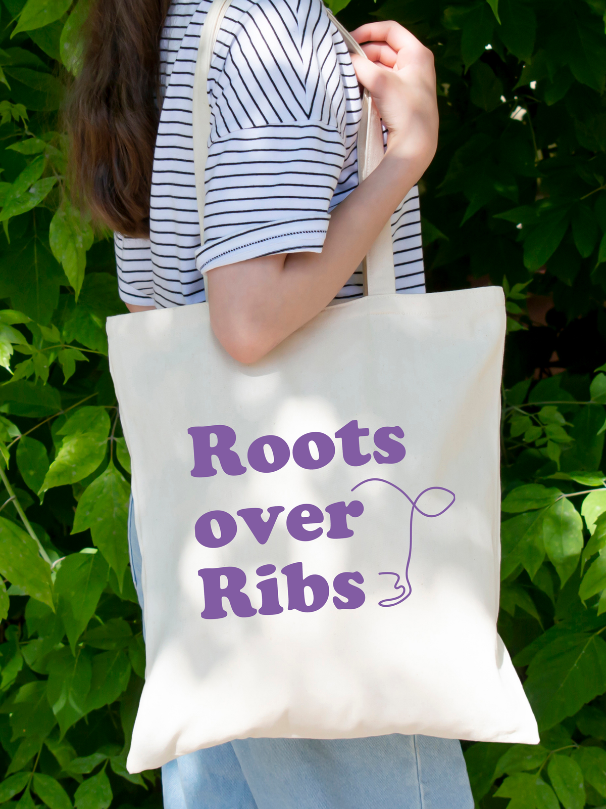 Baumwolltasche "Roots over Ribs"