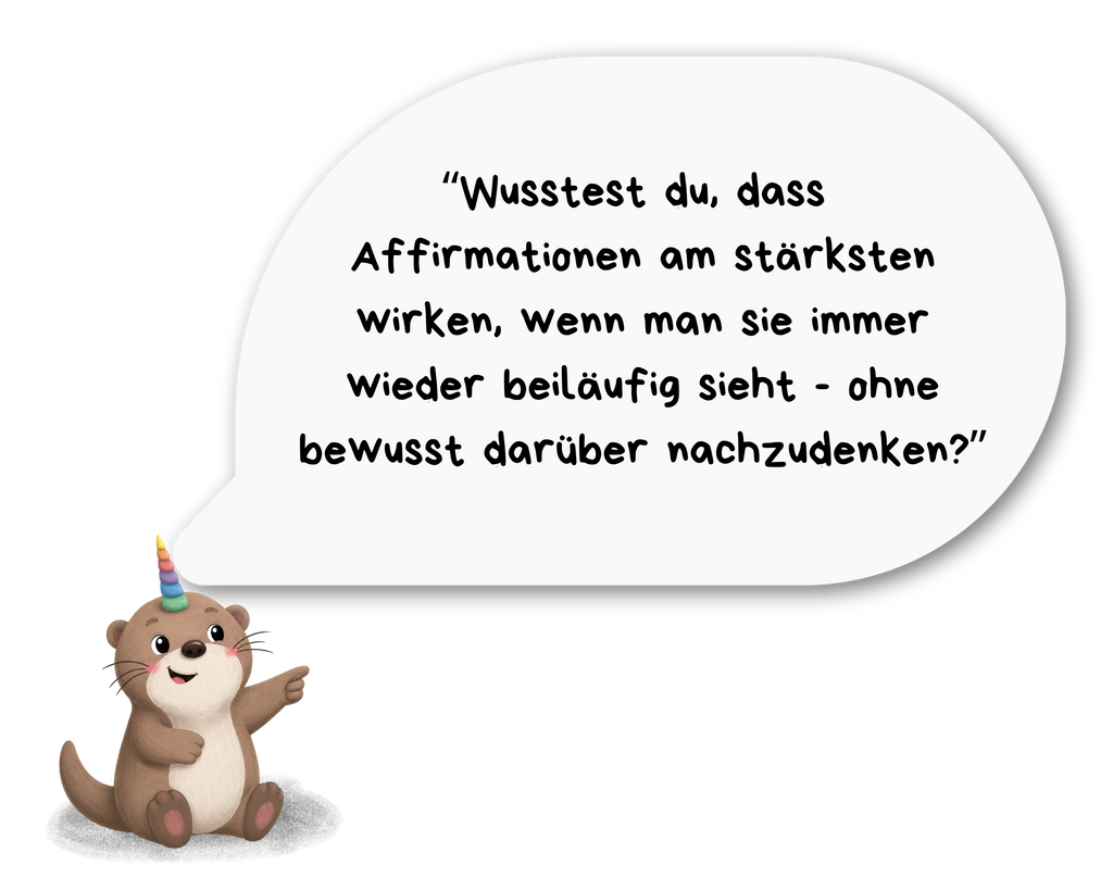 Affirmation-Stickerbogen "Tiere"