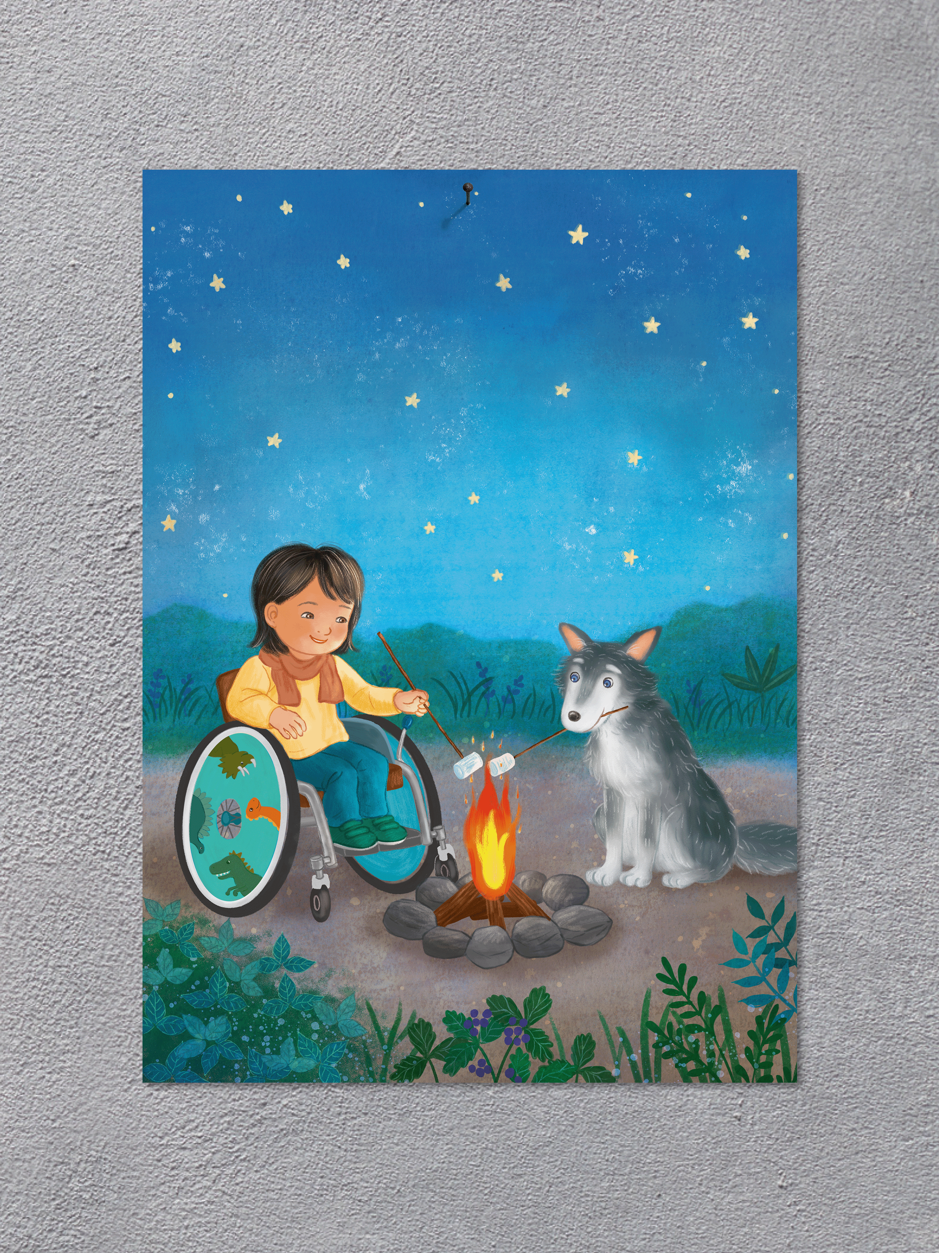 Posterset DIN A3 mit Nachtleuchtfarbe