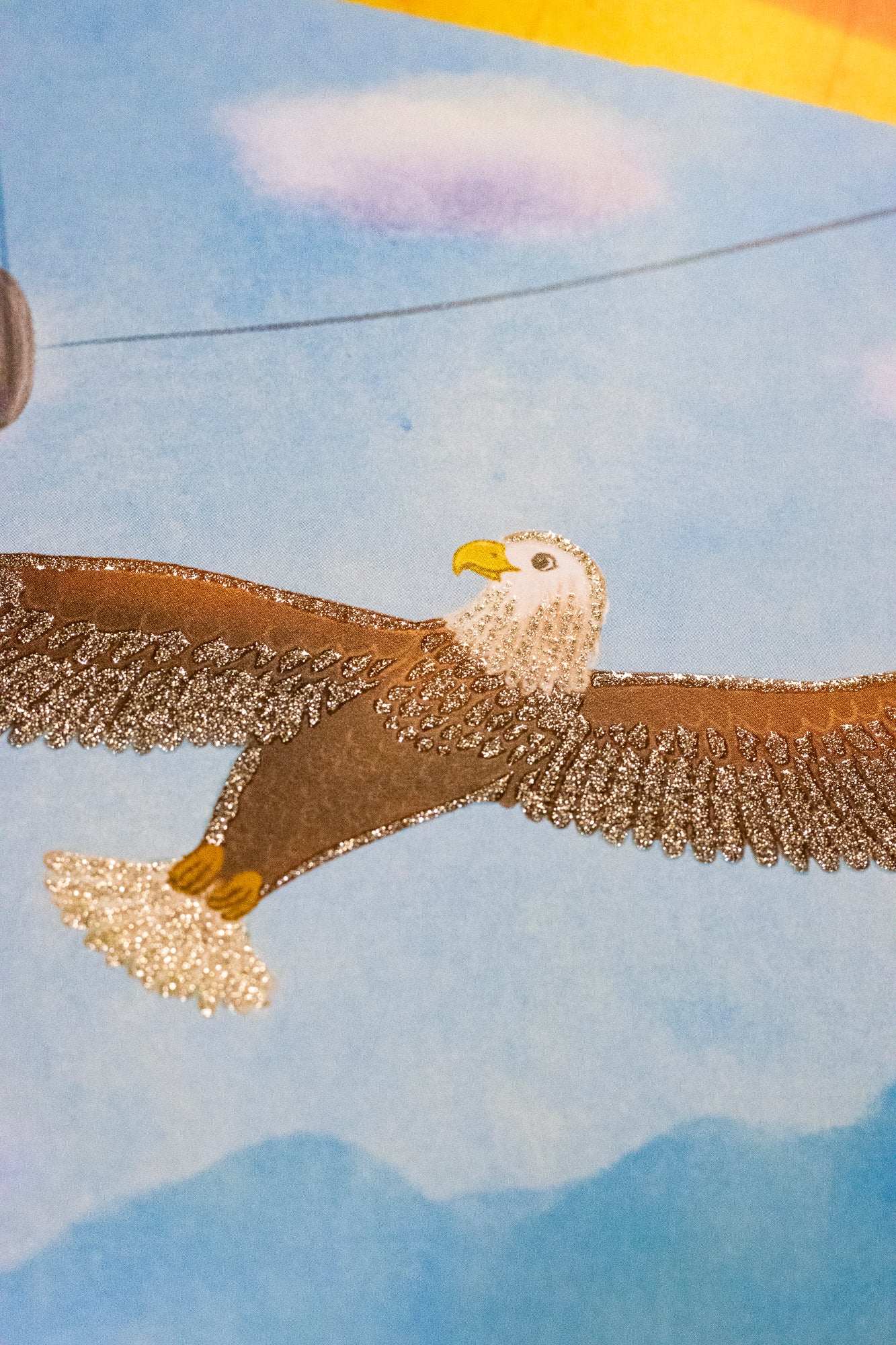 Poster DIN A3 mit Bio-Glitzereffekt "Flugstunde"