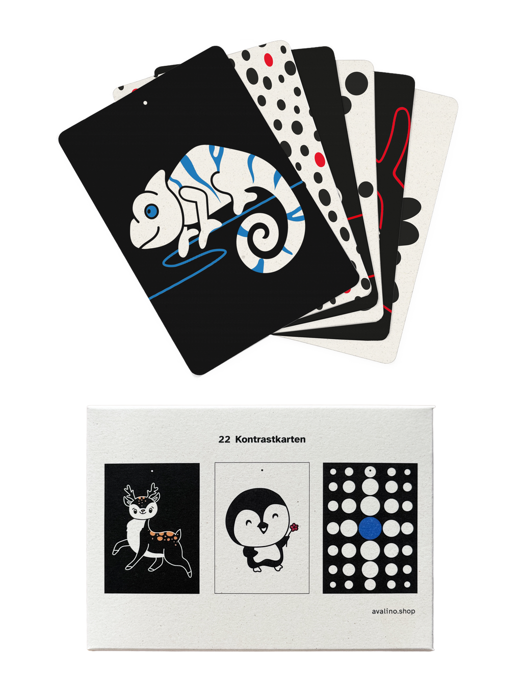 Kontrastkartenset große Auflage (22 Karten)
