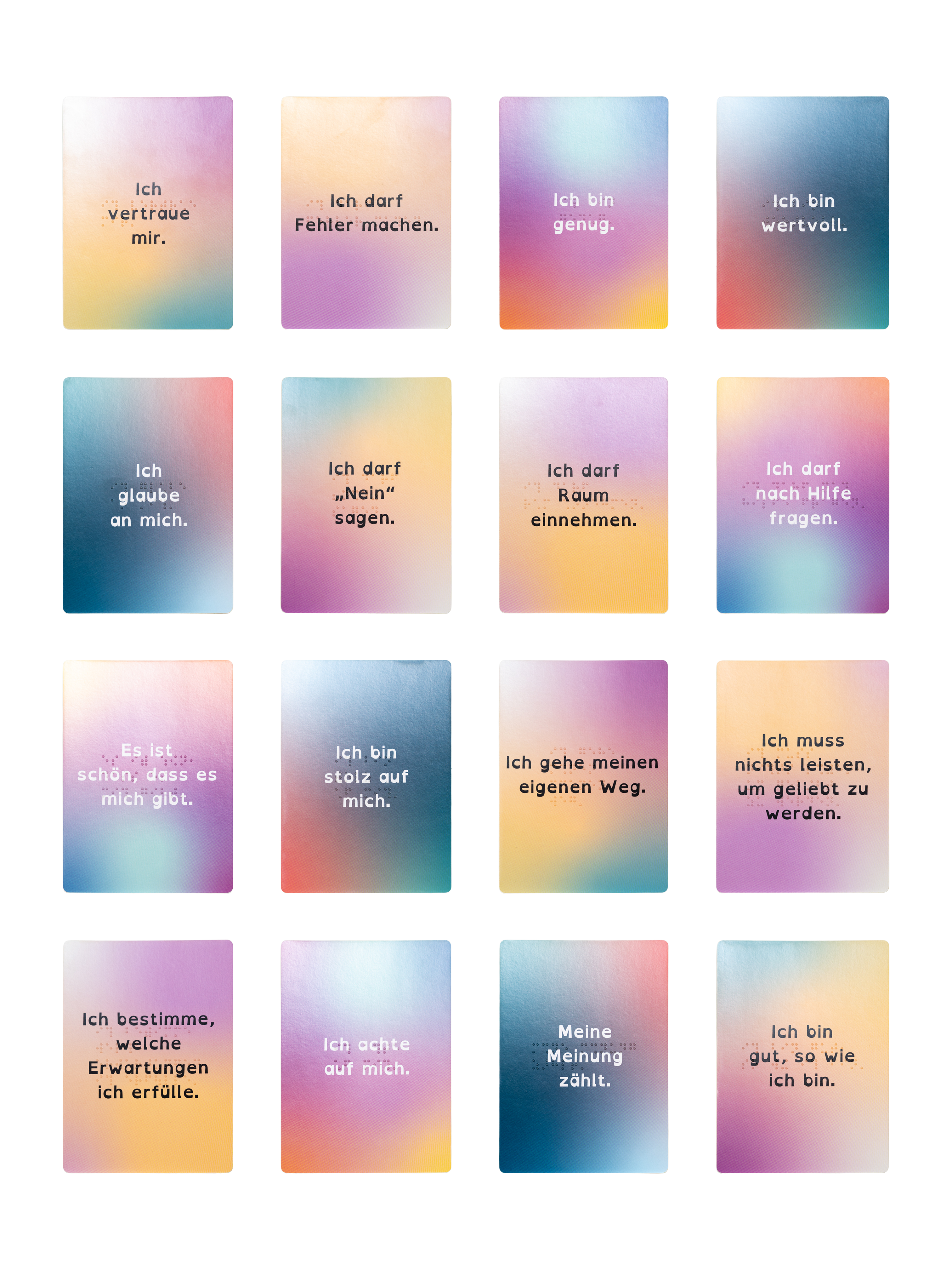 Affirmationskarten - einzeln oder im Set (DIN A6)