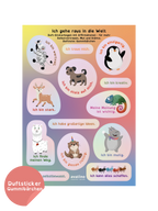 Duft-Stickerbogen mit Affirmationen
