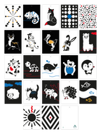 Kontrastkartenset große Auflage (22 Karten)