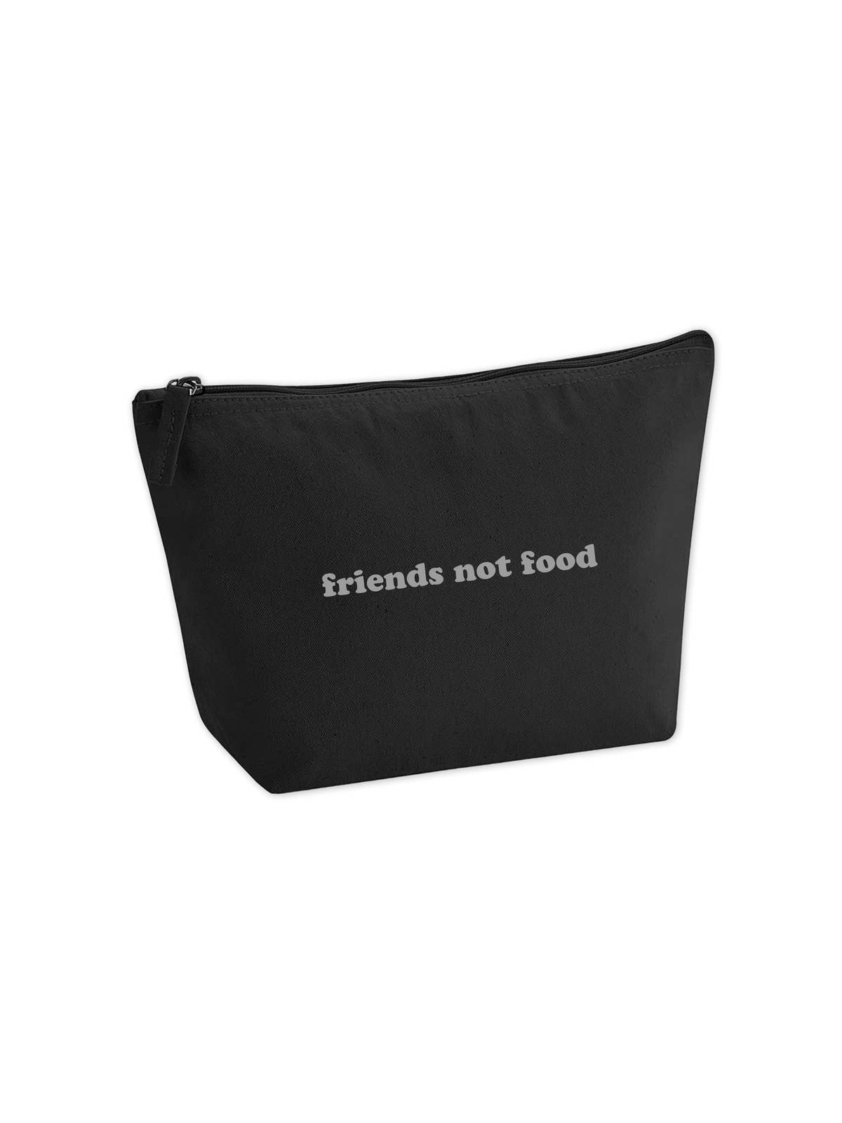 Kosmetiktasche "friends not food"