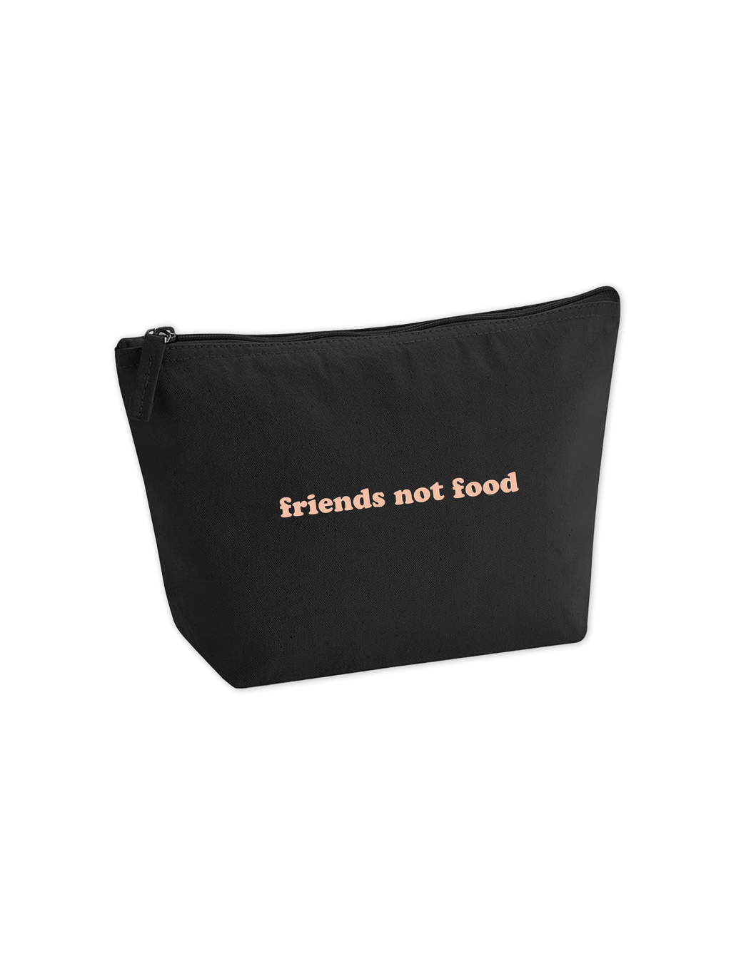 Kosmetiktasche "friends not food"