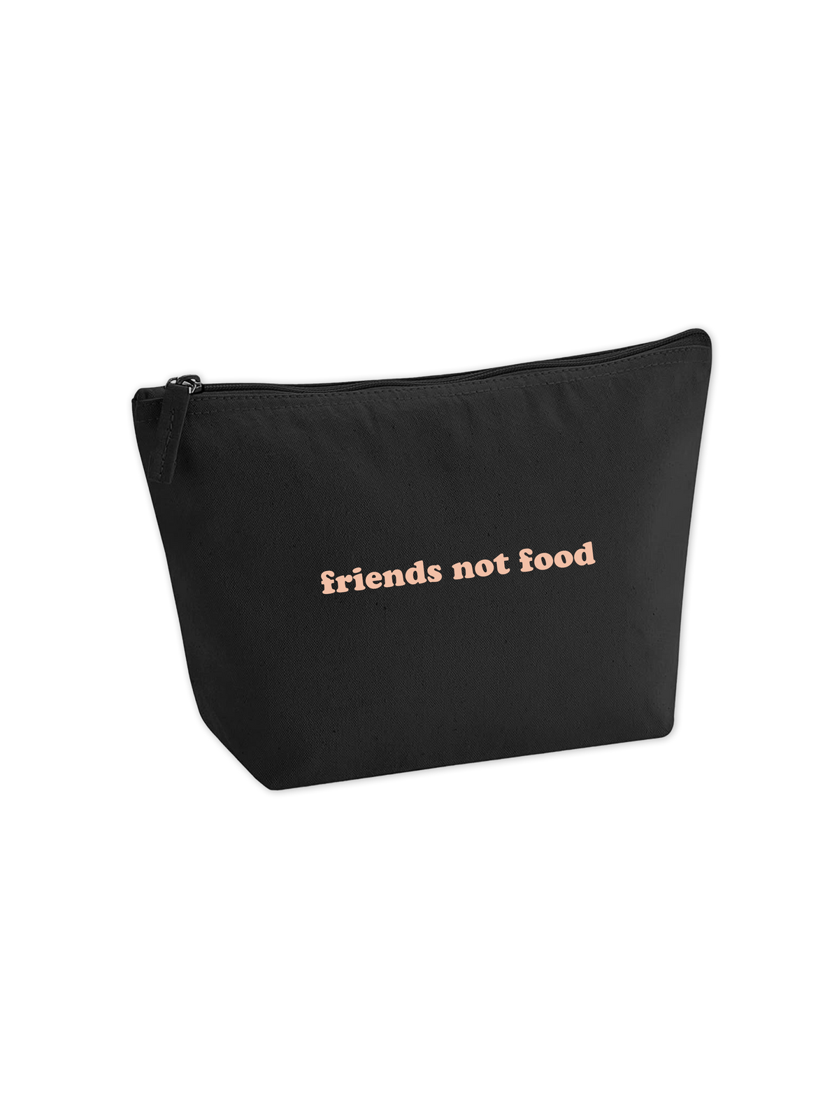 Kosmetiktasche "friends not food"