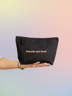 Kosmetiktasche "friends not food"