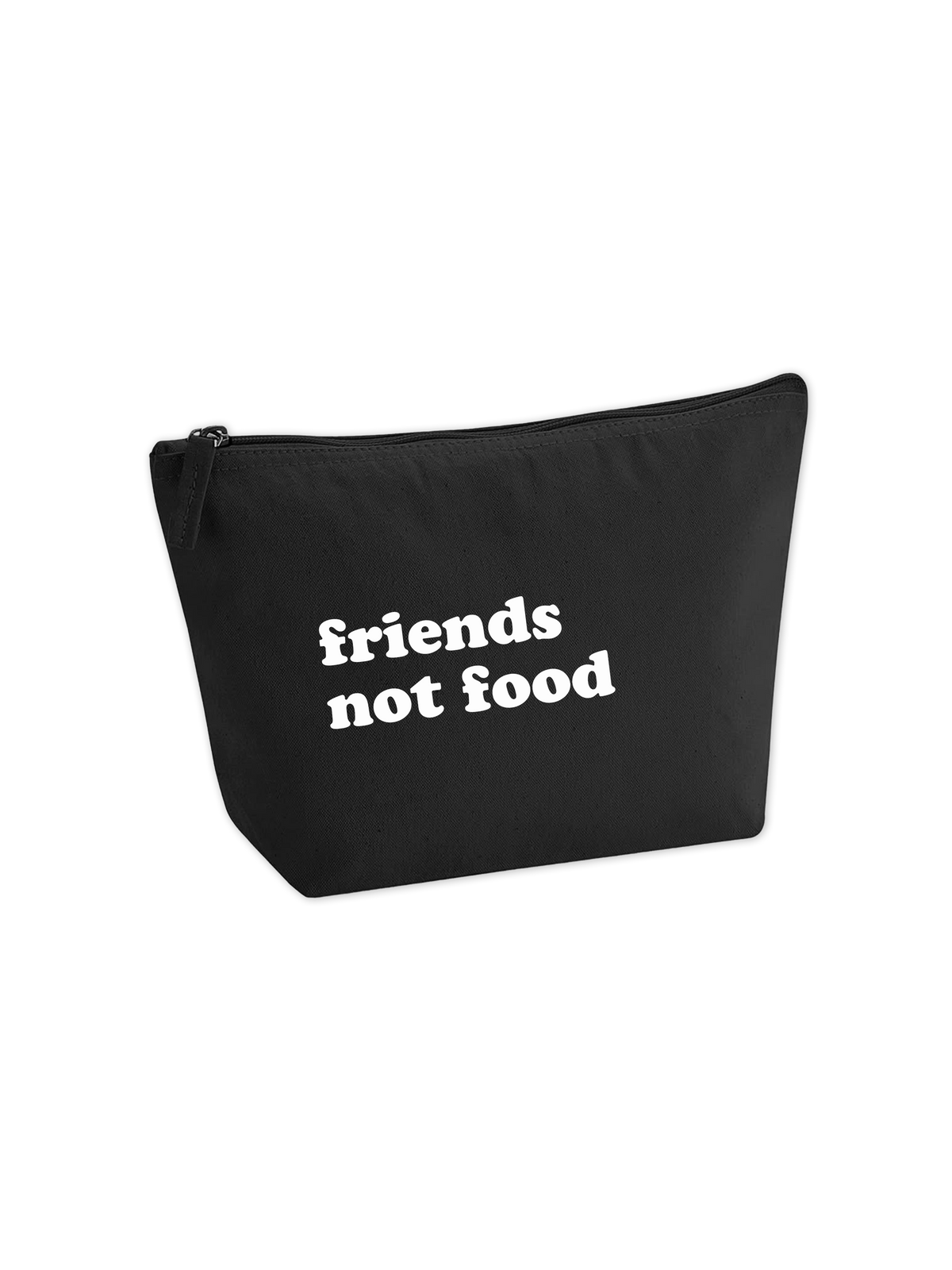 Kosmetiktasche "friends not food"