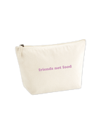 Kosmetiktasche "friends not food"