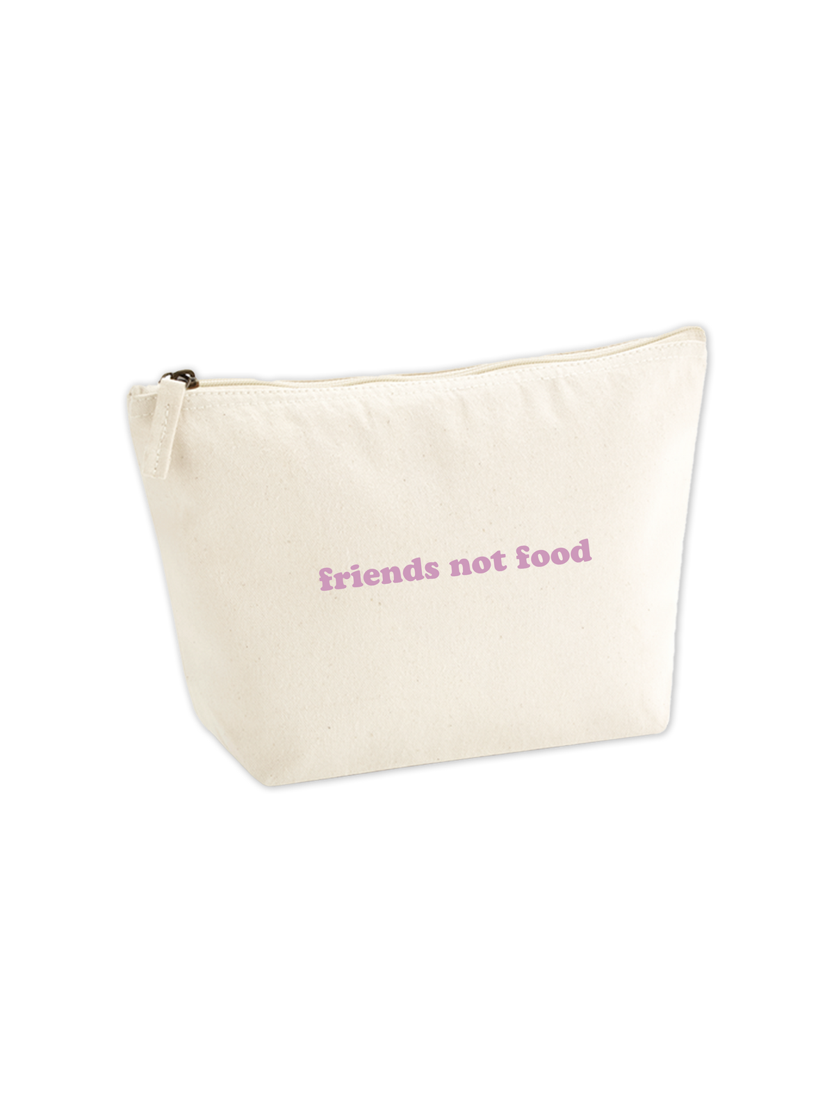 Kosmetiktasche "friends not food"