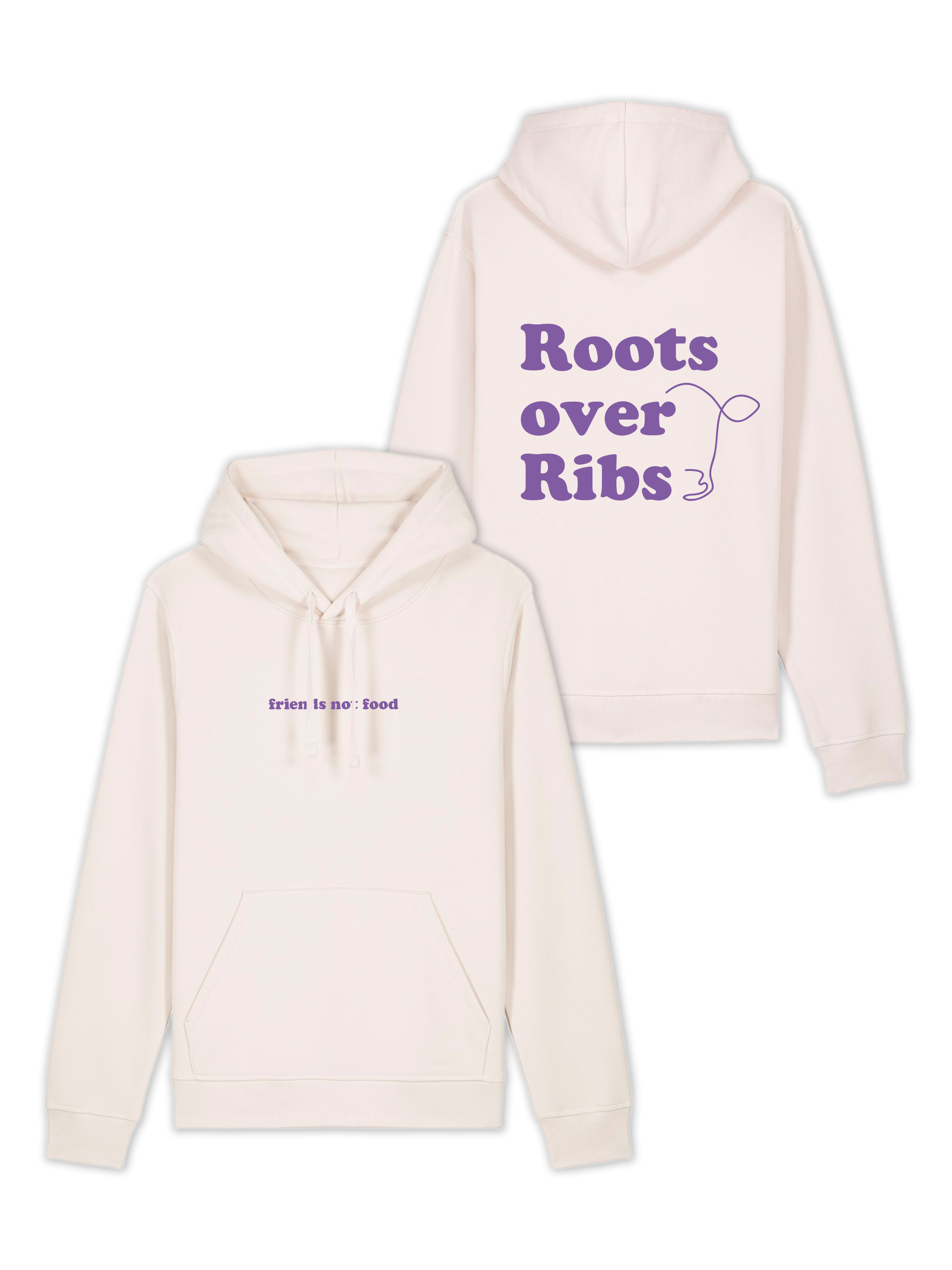 Hoodie "Roots over Ribs" unisex