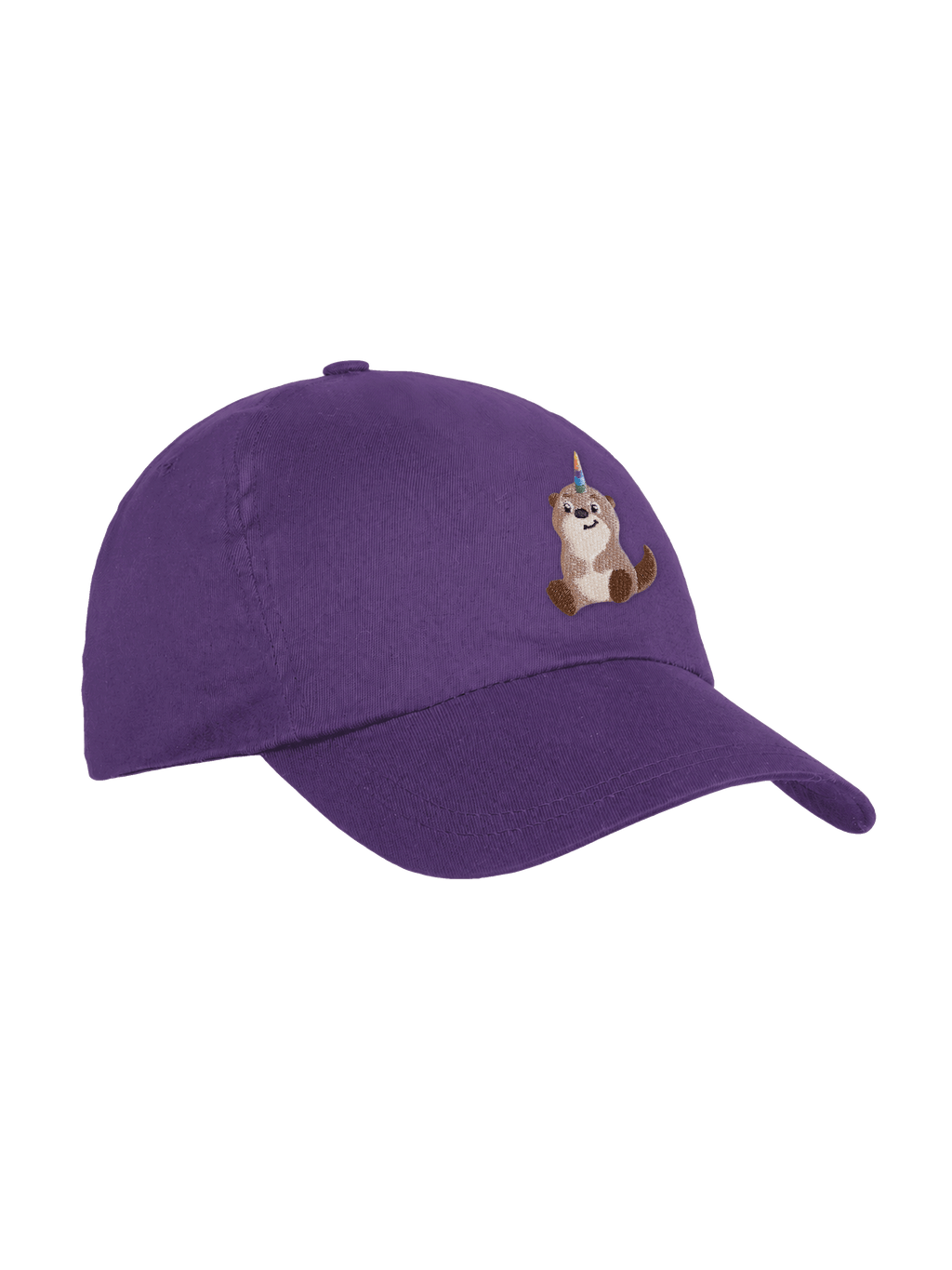 Avalino Cap Kinder Lavender – Seitenansicht mit Lino-Stickerei