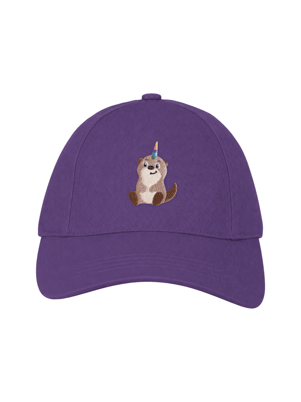 Avalino Cap Kinder Lavender – Vorderseite mit Lino-Stickerei