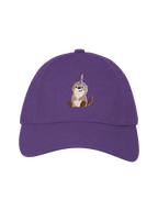 Avalino Cap Kinder Lavender – Vorderseite mit Lino-Stickerei