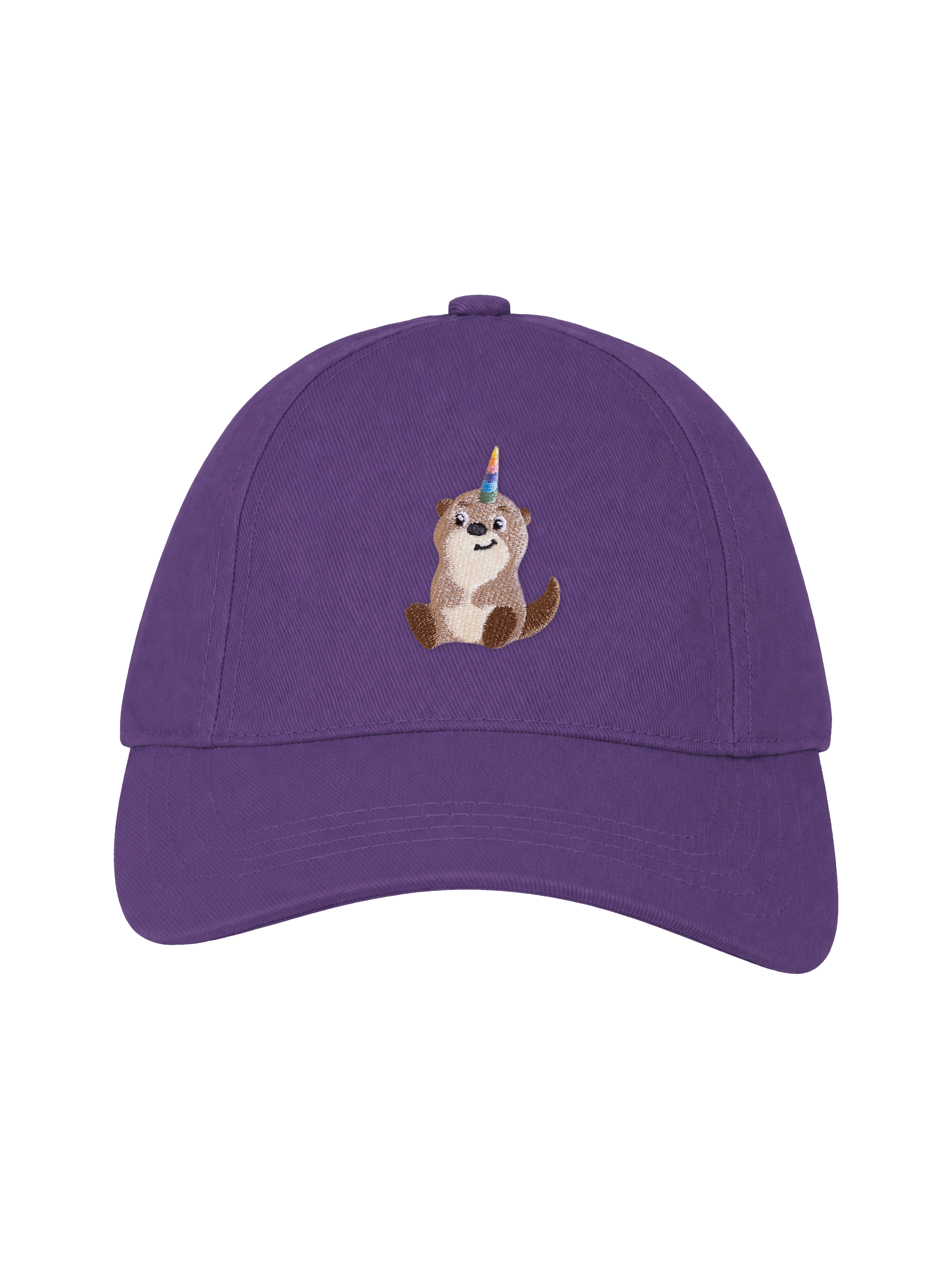 Avalino Cap Kinder Lavender – Vorderseite mit Lino-Stickerei