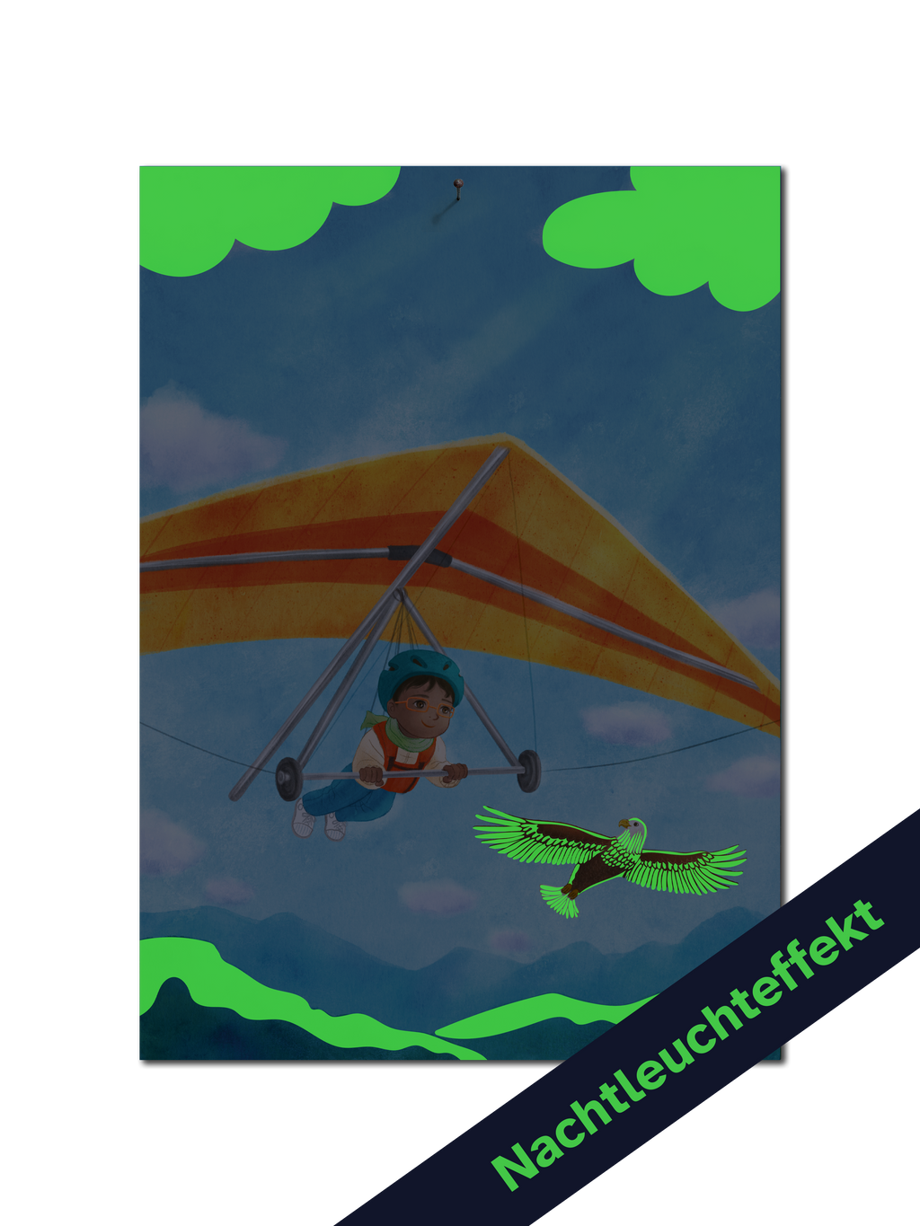 Posterset DIN A3 mit Nachtleuchtfarbe