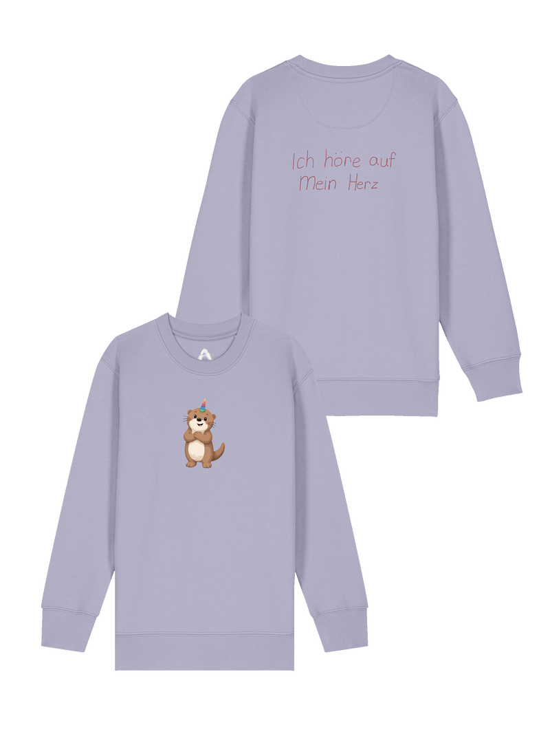 Kinder Sweater "Ich höre auf mein Herz"