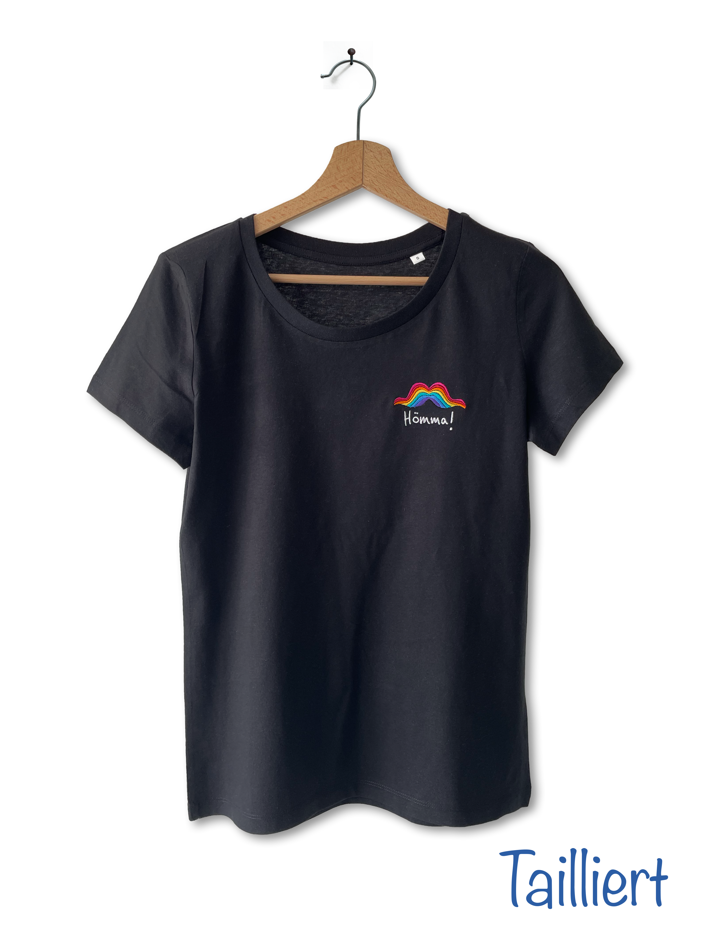 Hömma Shirt tailliert schwarz