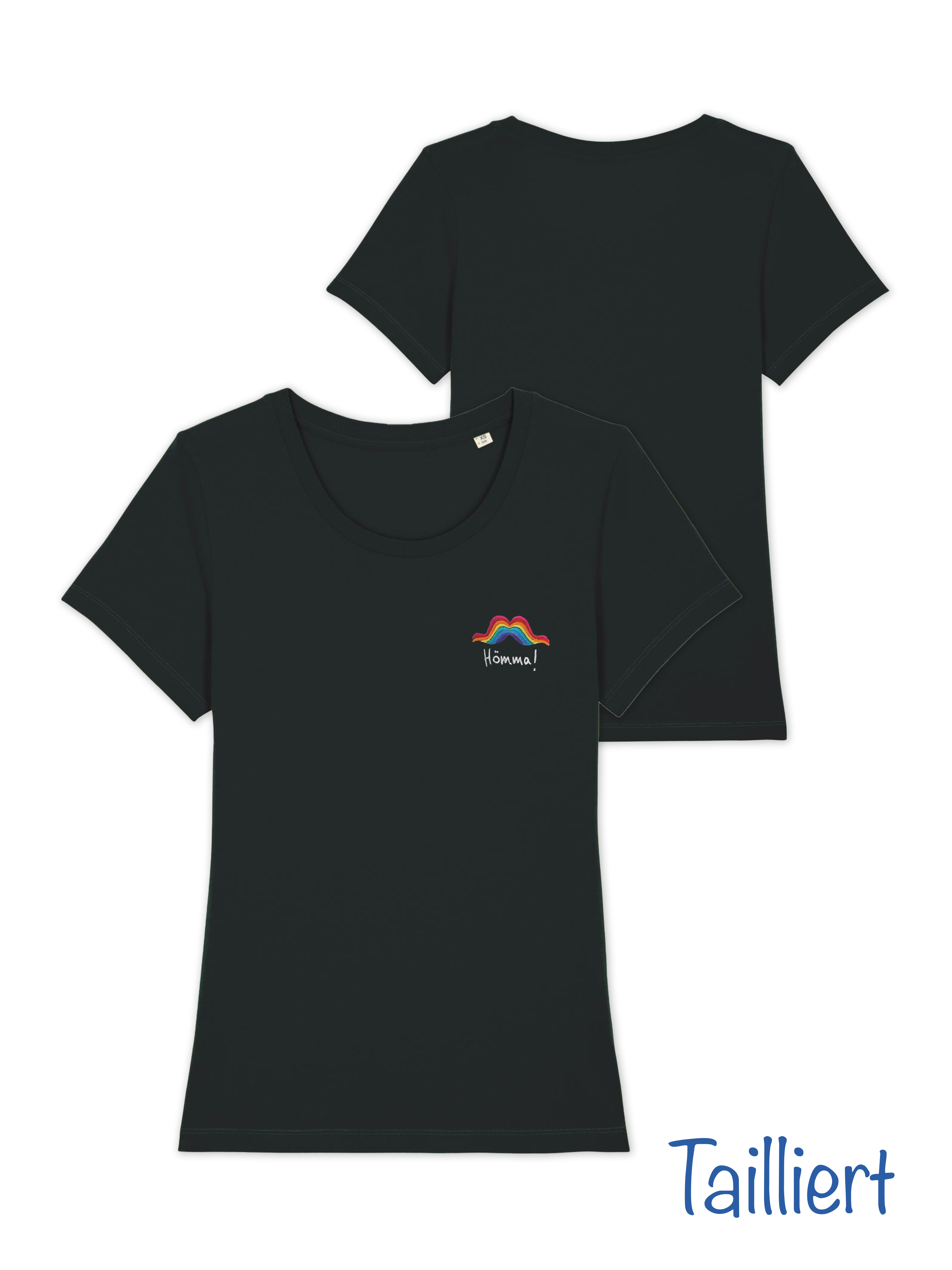 Hömma Shirt tailliert schwarz