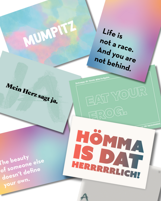 Postkarten 6er Set "Statement Mix"